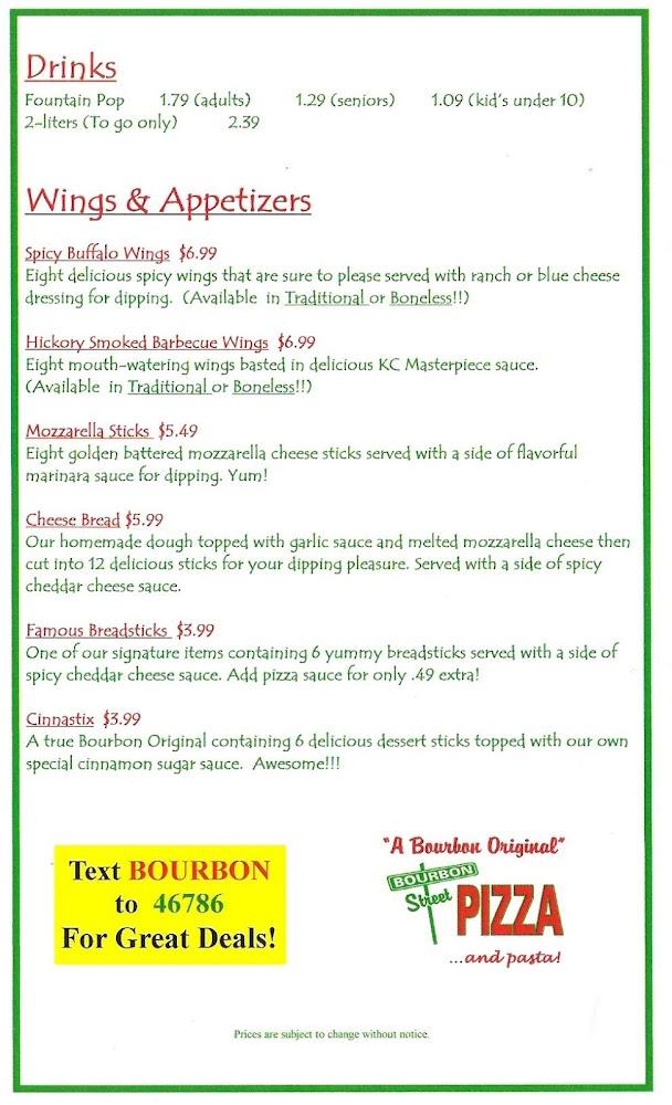 Bourbon Street Pizza (Bourbon) Pasta Carbonera